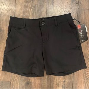 NWT Under Armour Women's Links Shorty Golf Shorts, Size: 4, Black